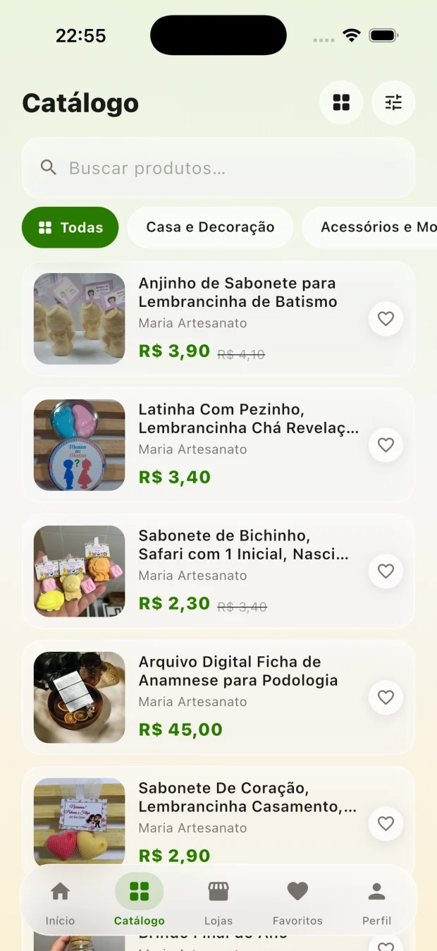 App - catálogo