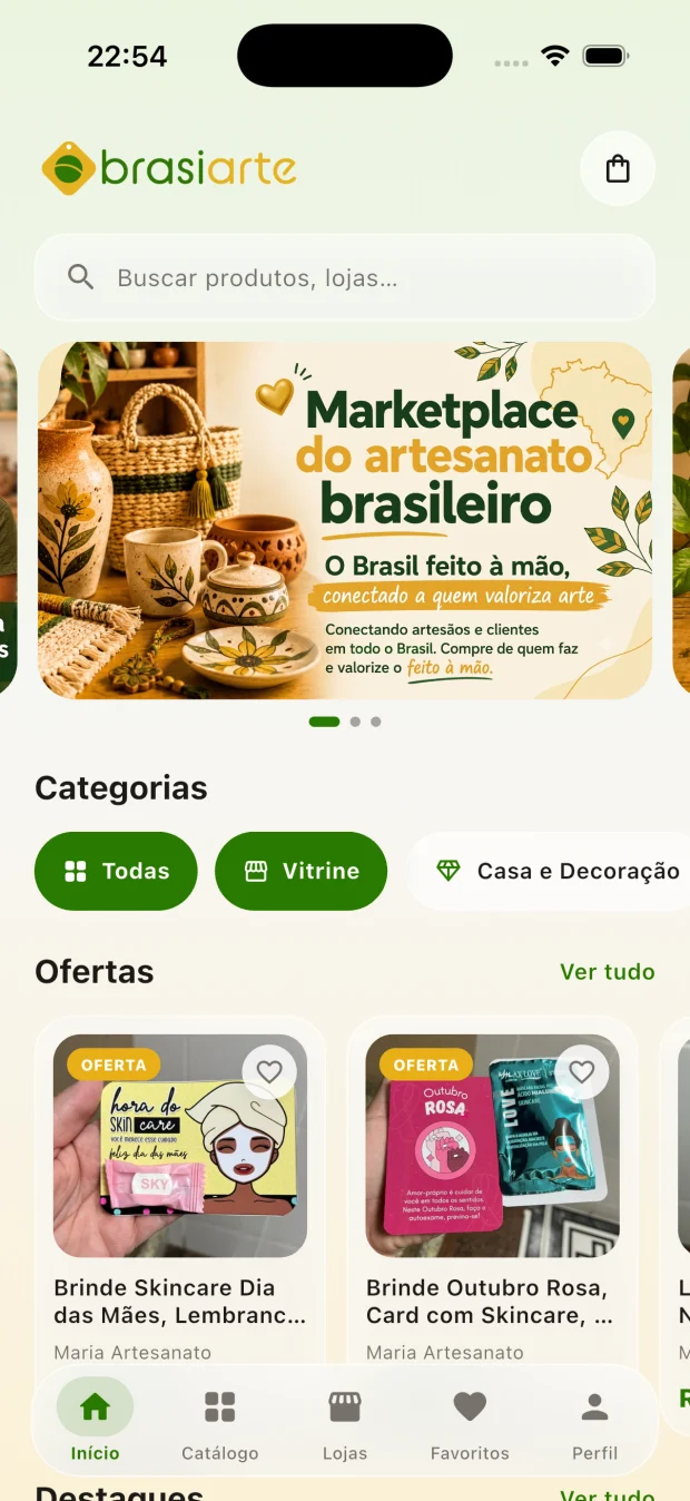 App - tela inicial