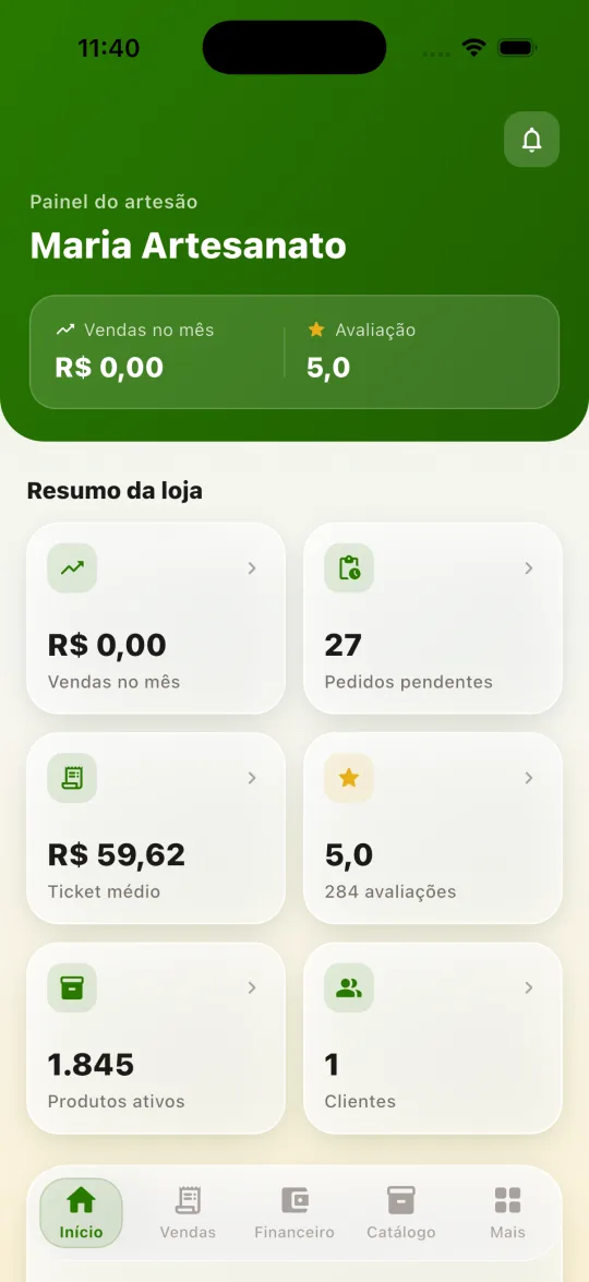 BrasiArte no celular: Painel na palma da mão