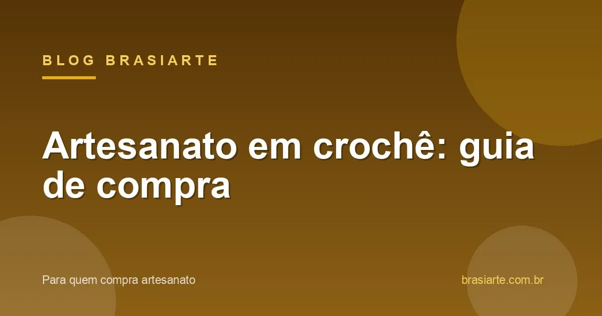 Peças de artesanato em crochê feitas à mão