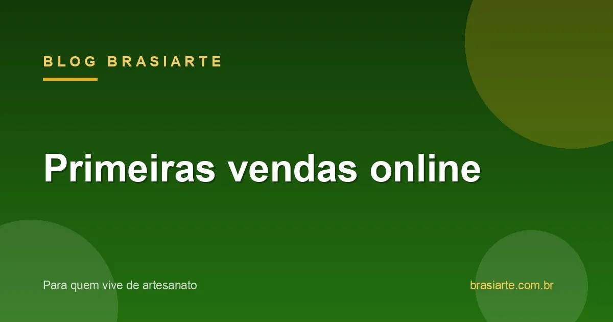 Celular exibindo a primeira venda de uma loja de artesanato