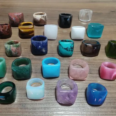 Anéis em Pedras Naturais – Sob Encomenda - artesanato de DIAMONDPEDRAS
