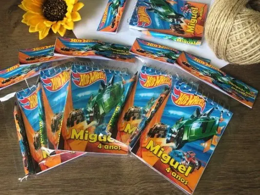 Bloquinho Hot Wheels Personalizado. - artesanato de creativitybynina