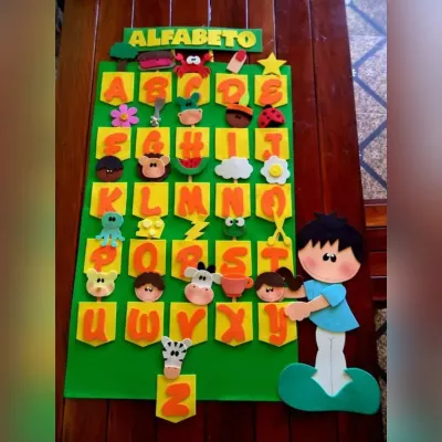 painel escolar alfabeto - artesanato de Ateliê Thalita Confecções