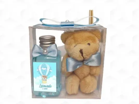 Aromatizador com Ursinho Baloeiro Personalizado - artesanato de creativitybynina