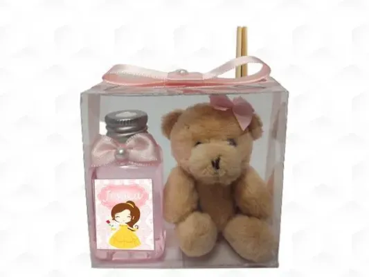 Aromatizador com Ursinha Bela Cute Personalizada - artesanato de creativitybynina