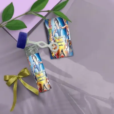 Bolha de Sabão - Branca de Neve Personalizado - artesanato de Mi Papelaria Criativa