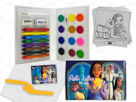 Estojo de Pintura Wish Disney Personalizado - artesanato de creativitybynina