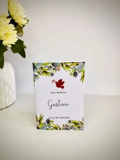 Mini Livro de Orações 7x10 - artesanato de Fina Essência Papelaria Personalizada