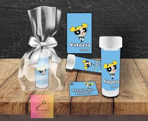 Bolha de Sabão Lindinha Personalizada - artesanato de Artmanha Lembrancinhas