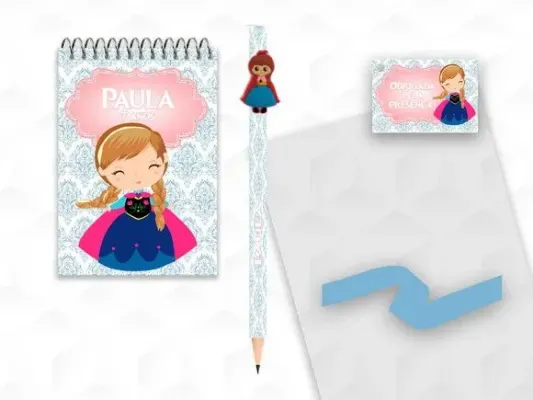 Bloquinho com Aplique Anna Cute Personalizado - artesanato de creativitybynina