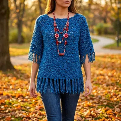 Blusa Riccio em crochê - artesanato de Ateliê Eclética Art