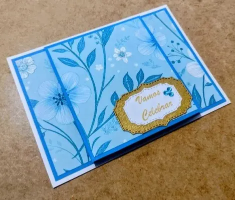 Cartão de Comemoração - Vamos Celebrar! - artesanato de Ateliê de Criação Usina Caseira