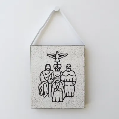 Quadrinho Divino Pai Eterno - artesanato de Estudio Bananeira