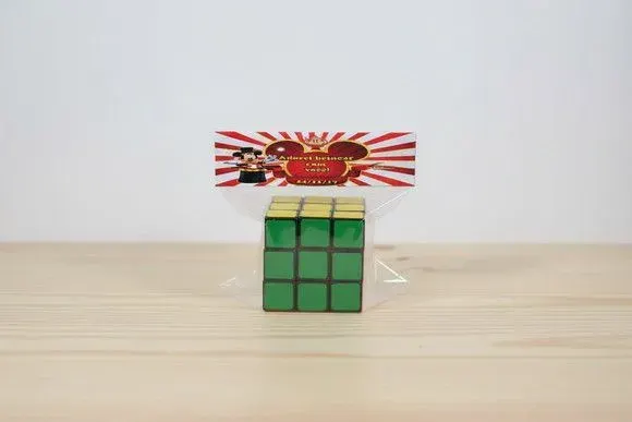 Lembrancinha Cubo Mágico - Mickey Mágico Personalizado - artesanato de Mi Papelaria Criativa