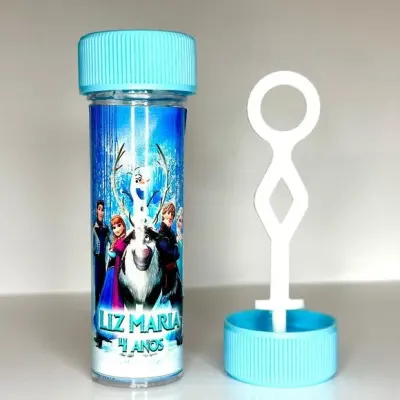Bolinha de Sabão Frozen Personalizada - artesanato de Mi Papelaria Criativa