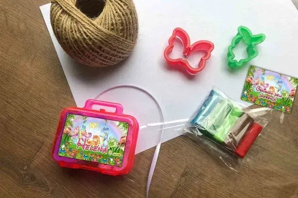 Maletinha Dinossauro Modelar Personalizada - artesanato de Mi Papelaria Criativa