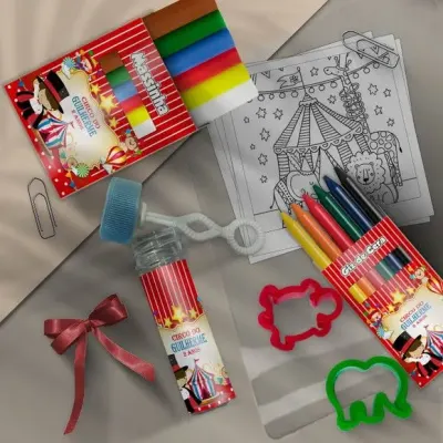 Kit Massinha Infantil Circo Personalizado - artesanato de Mi Papelaria Criativa