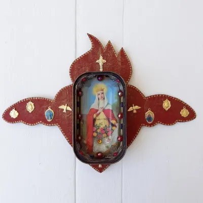 Sagrado Coração Santa Izabel - artesanato de Estudio Bananeira