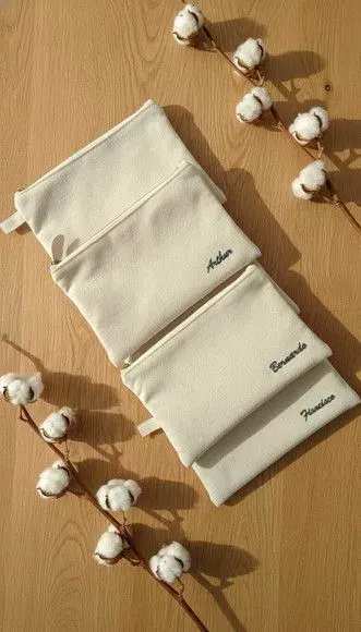 Necessaire Personalizada - Linho - artesanato de Innovare Studio