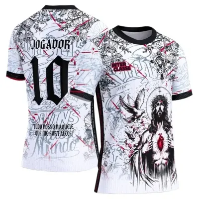 Camisa Interclasse Modelo 272 Jesus e Coração - artesanato de JD PRINT 3D