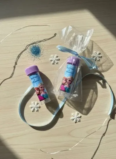 Bolha de Sabão - Frozen Personalizado - artesanato de Mi Papelaria Criativa