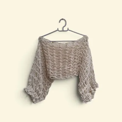 Blusinha Charme em Crochet ✨ - artesanato de Luna Dreads e Artes 🌜
