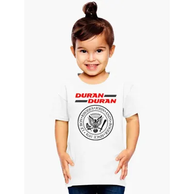 Camiseta infantil Duran Duran , 007 estampa exclusiva, 100% algodão (cópia) - artesanato de Lado B Rock Camisetas