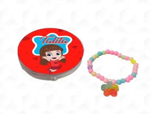 Latinha com Pulseira Gigi Personalizada - artesanato de creativitybynina