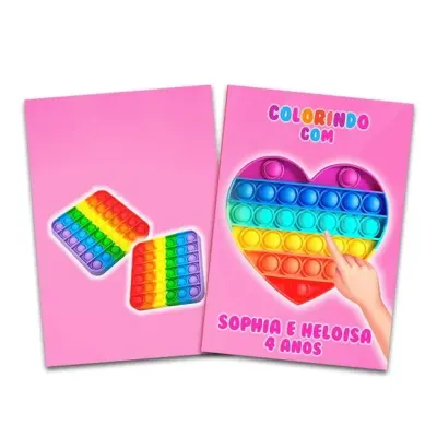 Revista colorir Pop It 14x10 - artesanato de PAPCRIE