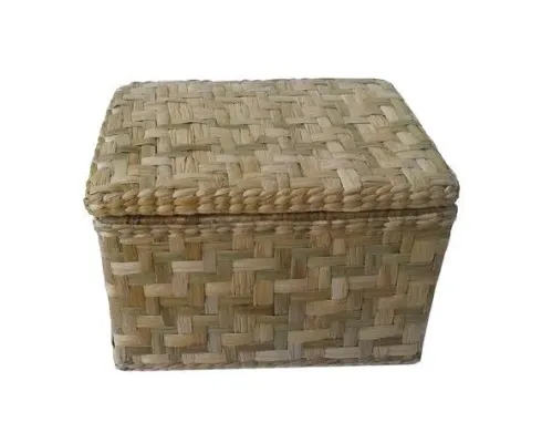 Caixa Taboa Natural 40x30x20 - artesanato de Mundo Urbano