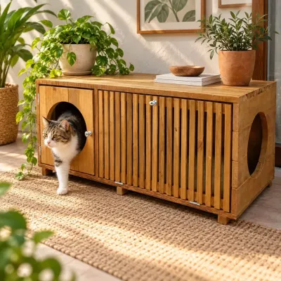 🐾 Banco Pet 25-24A - artesanato de HRC Madeiras
