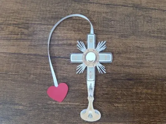 Marcador de Página 10 cm - Ostensório 02 - artesanato de Emejhu Personalizados