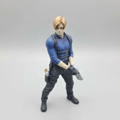 Action Figure Leon S Kennedy Resident Evil 10cm - Boneco Colecionável Impressão 3D Pintado à Mão RE9 - artesanato de Bebice Utilidades