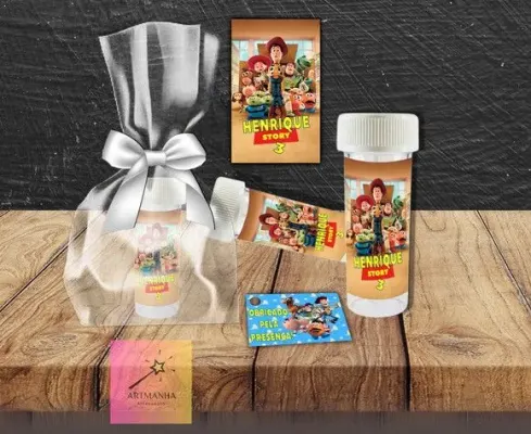 Bolha de Sabão Toy Story Personalizada - artesanato de Artmanha Lembrancinhas
