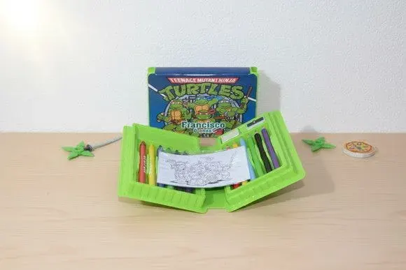 Estojinho de Pintura - Tartarugas Ninja Personalizado - artesanato de Mi Papelaria Criativa