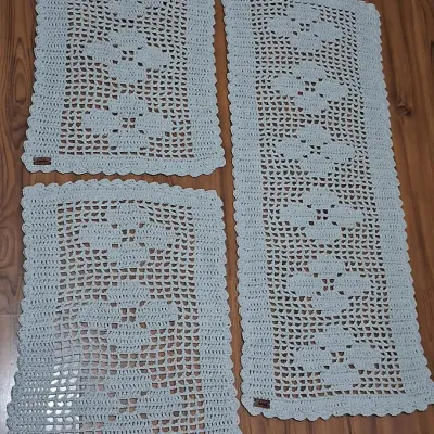 Kit Cozinha Floral em Crochê ( 3 peças) - artesanato de MM CROCHÊ