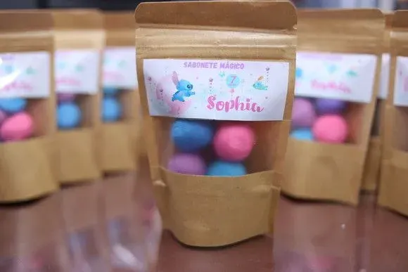 Sabonete Mágico de Massinha Stich Lembrancinha Infantil - artesanato de Juliana Biz - casa e bem estar