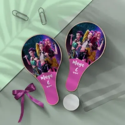 Raquete Ping Pong - Kpop - artesanato de Mi Papelaria Criativa