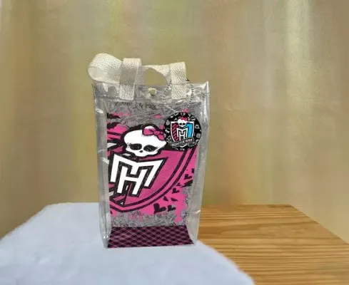 Sacola Transparente Monster High Personalizado - artesanato de Artmanha Lembrancinhas