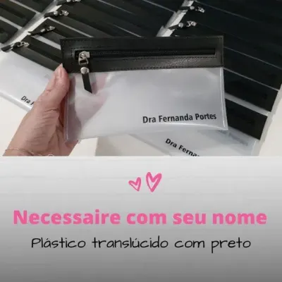Necessaire Porta Escova De Dente - Logomarca - artesanato de Innovare Studio