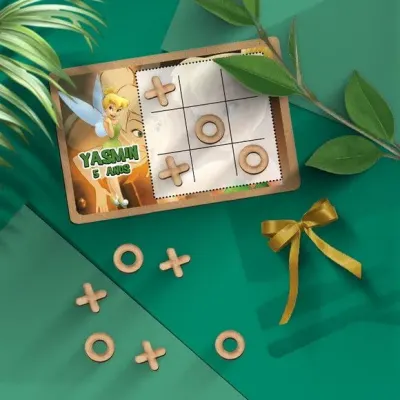 Jogo da Velha - Tinker Bell Personalizado - artesanato de Mi Papelaria Criativa