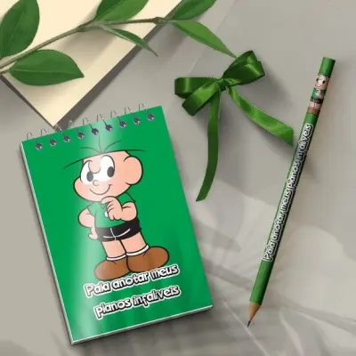 Bloquinho - Cebolinha Personalizado - artesanato de Mi Papelaria Criativa