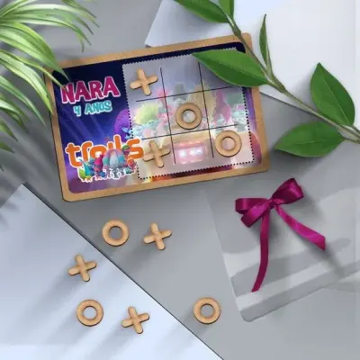 Jogo da Velha - Trolls Personalizado - artesanato de Mi Papelaria Criativa