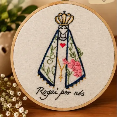 Bastidor Bordado a mão / transformando sua fé em arte - artesanato de DK Criativa Bordados Artesanais