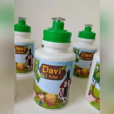 garrafinha squeeze personalizada - artesanato de ateliê Rocha