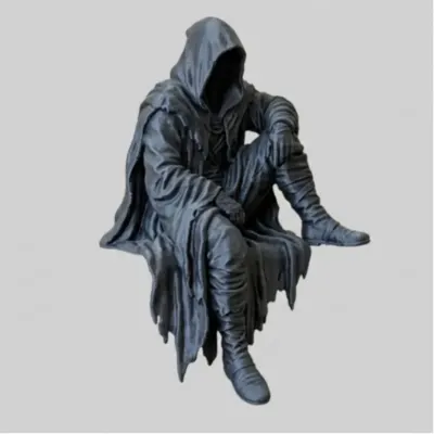 Estátua Morte Encapuzada de Borda/Prateleira - Setup Gamer Dark Fantasy Impressão 3D - artesanato de Bebice Utilidades