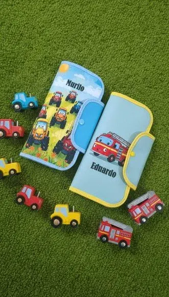 Necessaire para Kit Higiene - Aventura Sobre Rodas - artesanato de Innovare Studio