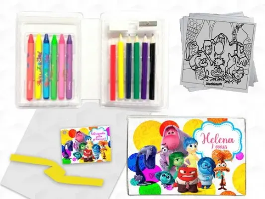 Estojinho de Pintura Divertidamente 2 Personalizado - artesanato de creativitybynina