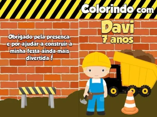 Revista colorir construção 14x10 - artesanato de PAPCRIE